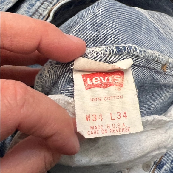 VINTAGE 80’s LEVI’S 501 MADE IN USA ACID WASH GRUNGE DENIM JEANS - Picture 10 of 16